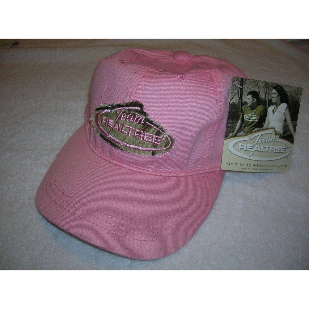 TEAM REALTREE Hat Ball Cap PINK  womens Adjustable Hook & Loop